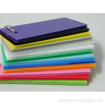 Recycled Waterproof PP Twin Wall Corrugated Plastic Sheet F